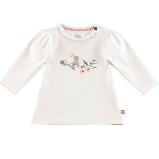 Sterntaler Jersey Baby Shirt Ecru Esel Rosa