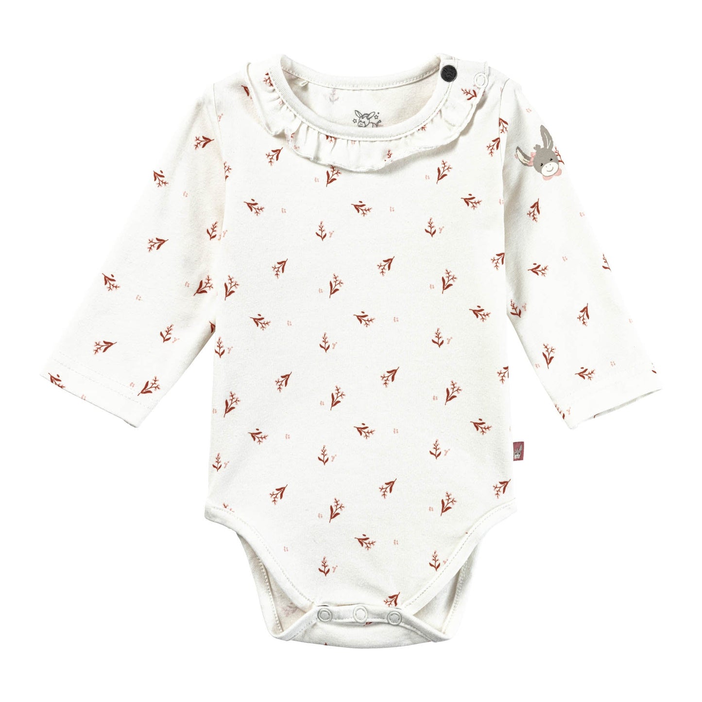 Sterntaler Jersey LA Baby Body Ecru mit Rosa Blüten