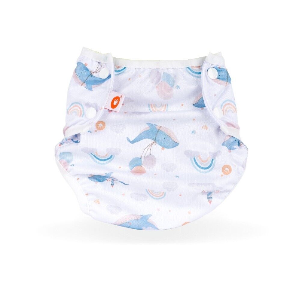 xkko PUL Badewindel Schwimmwindel mitwachsend von 4-15 kg waschbar & ökologisch