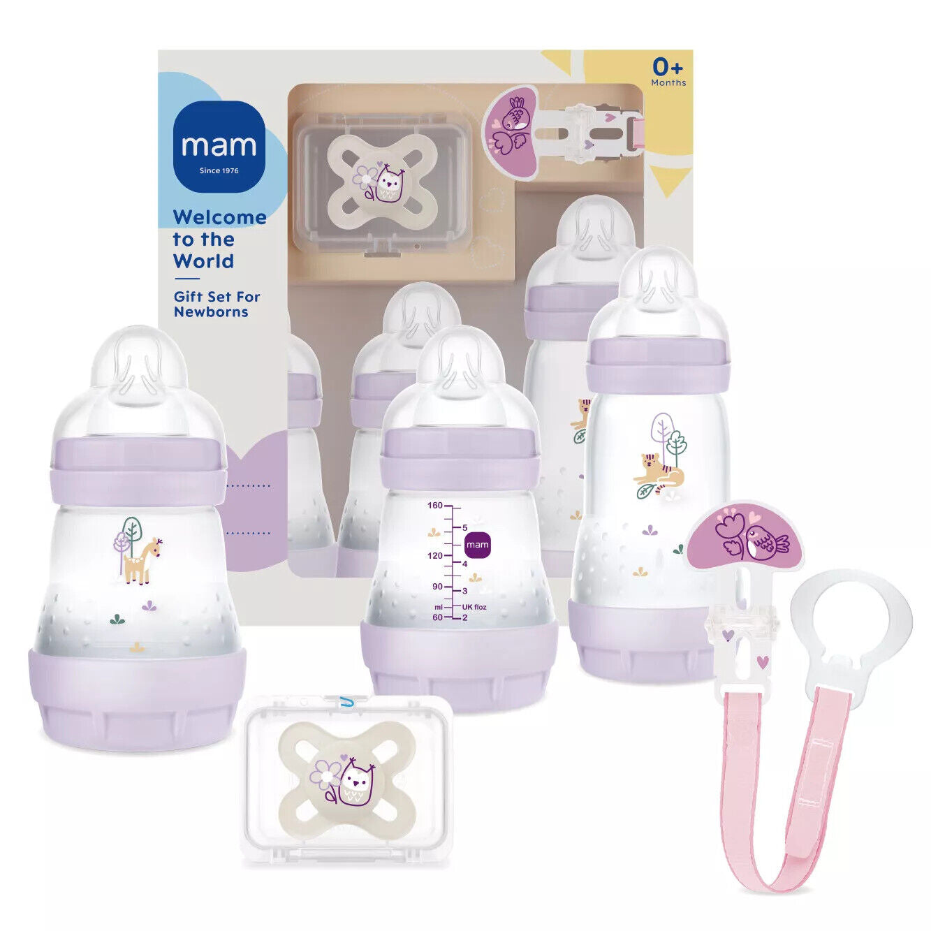 MAM Erstlings Babyflaschen Geschenkset Welcome to the World
