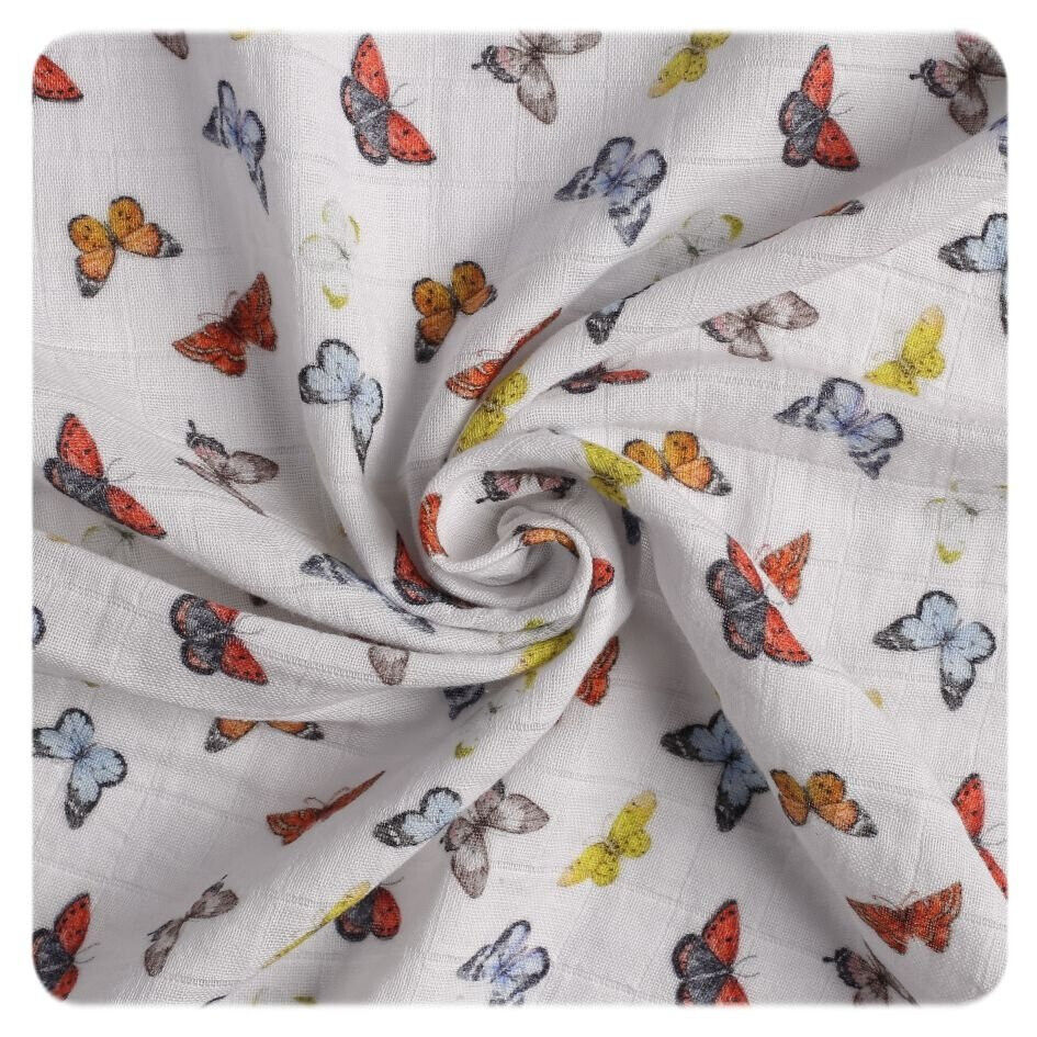 xkko Baby Pucktuch 120x120 cm Musselin aus Bio Baumwolle