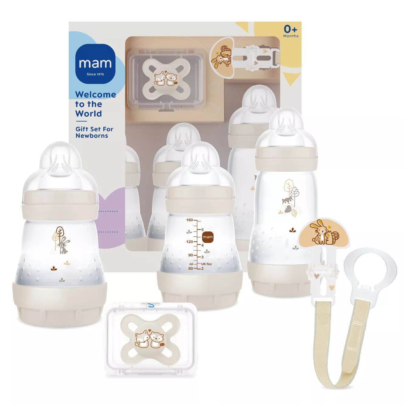 MAM Erstlings Babyflaschen Geschenkset Welcome to the World
