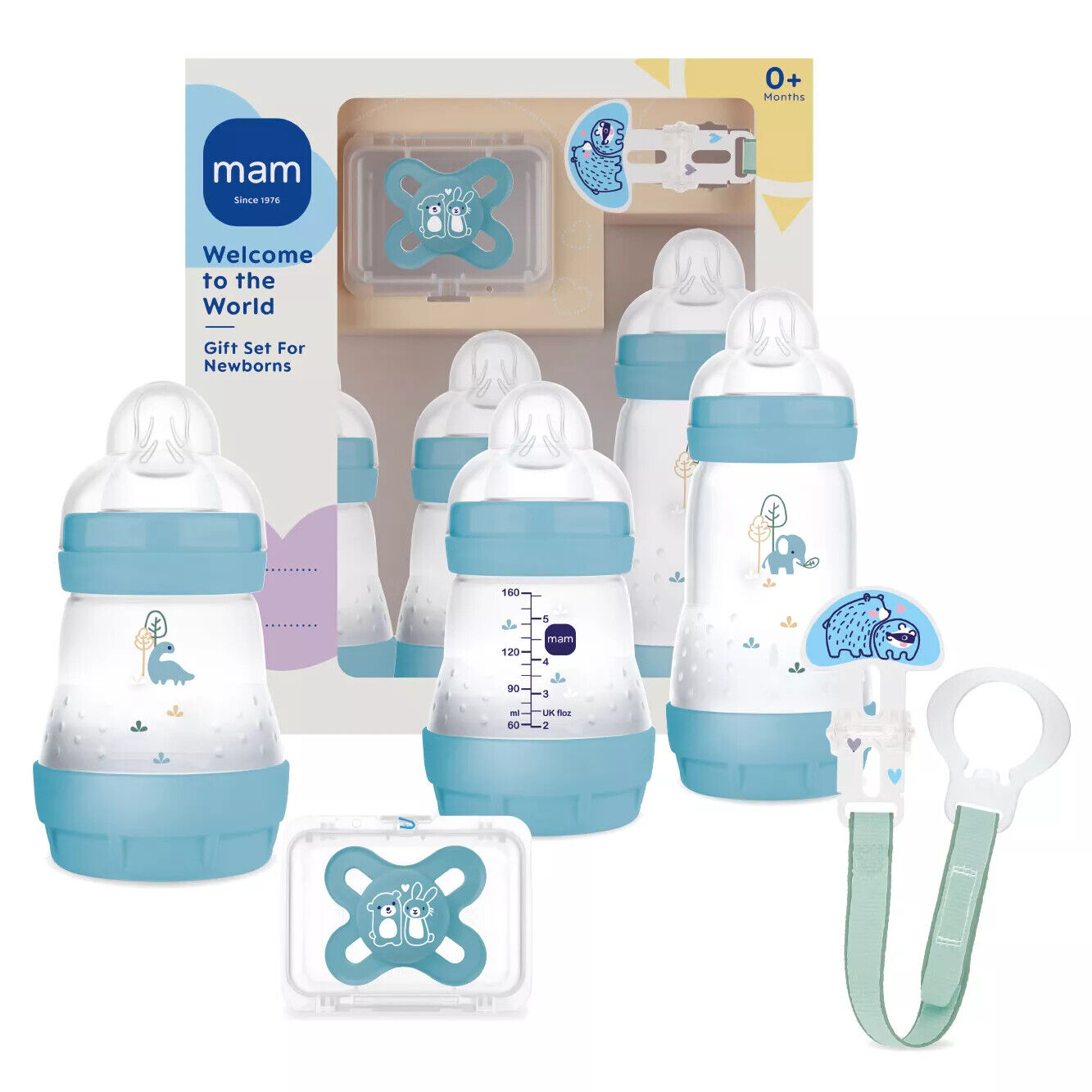 MAM Erstlings Babyflaschen Geschenkset Welcome to the World