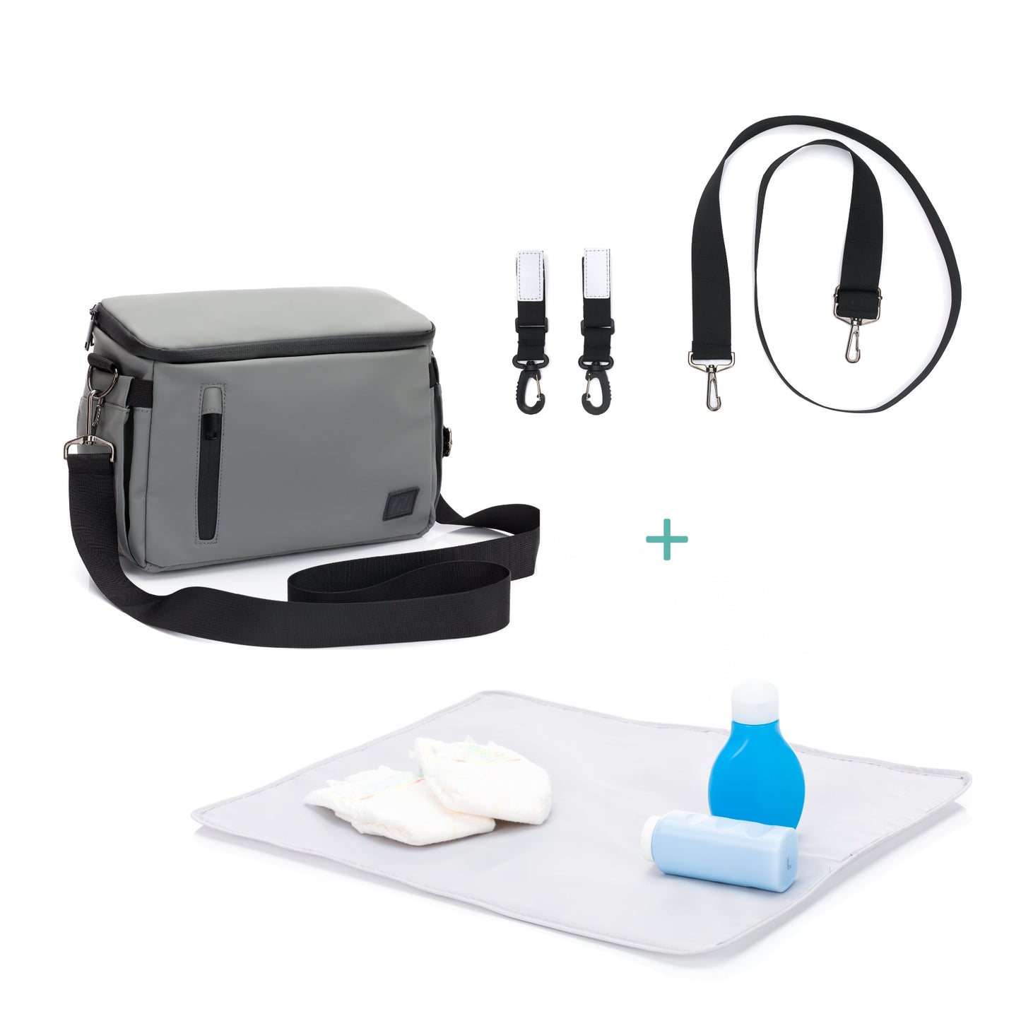 fillikid Kinderwagen Organizer Larvik grau