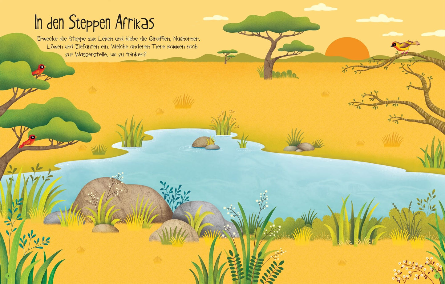 Usborne Kinder Stickerbuch: In der Natur