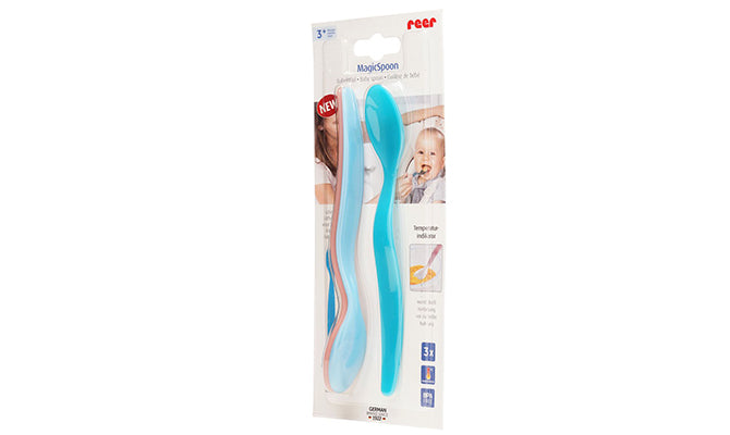 reer MagicSpoon Lange Babylöffel 3er Set mit Wärmeindikator, 3m+
