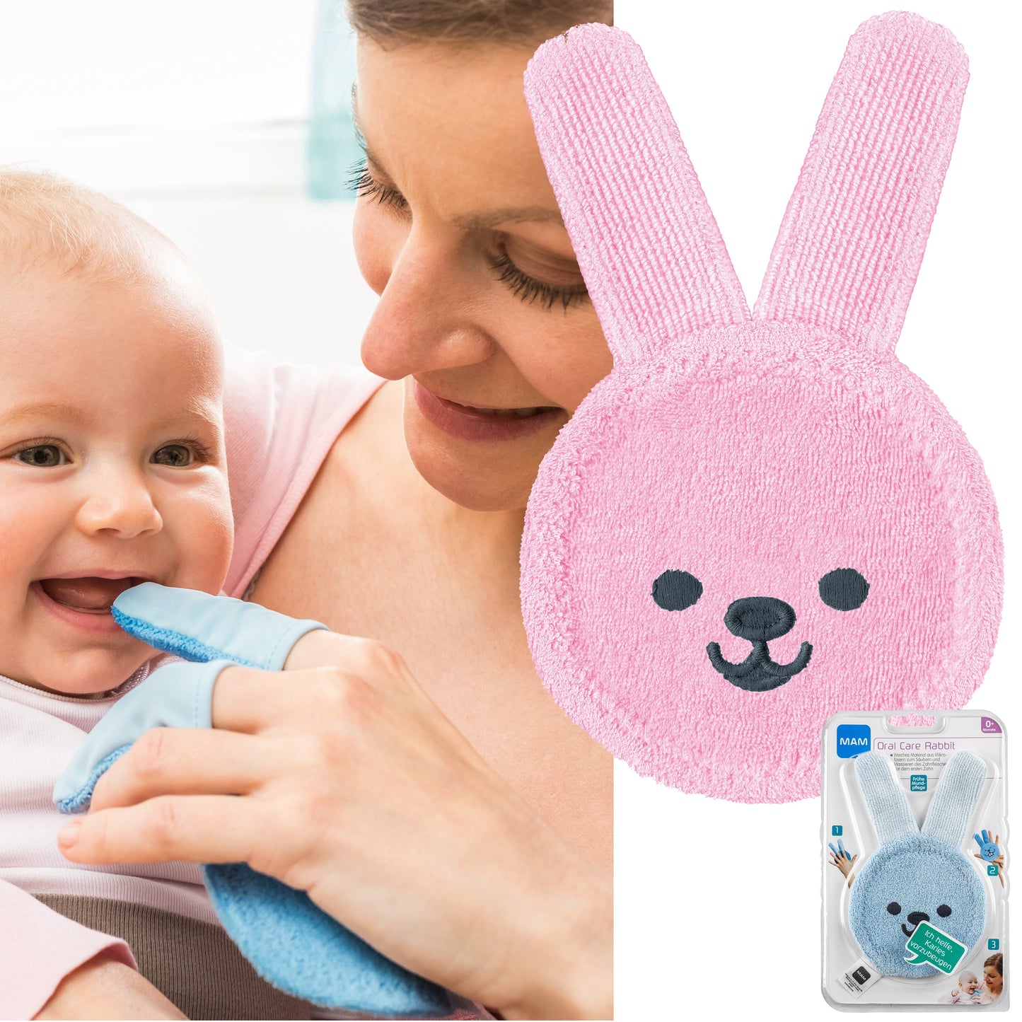Mam Zahnpflege Fingerling Oral Care Hase Rabbit