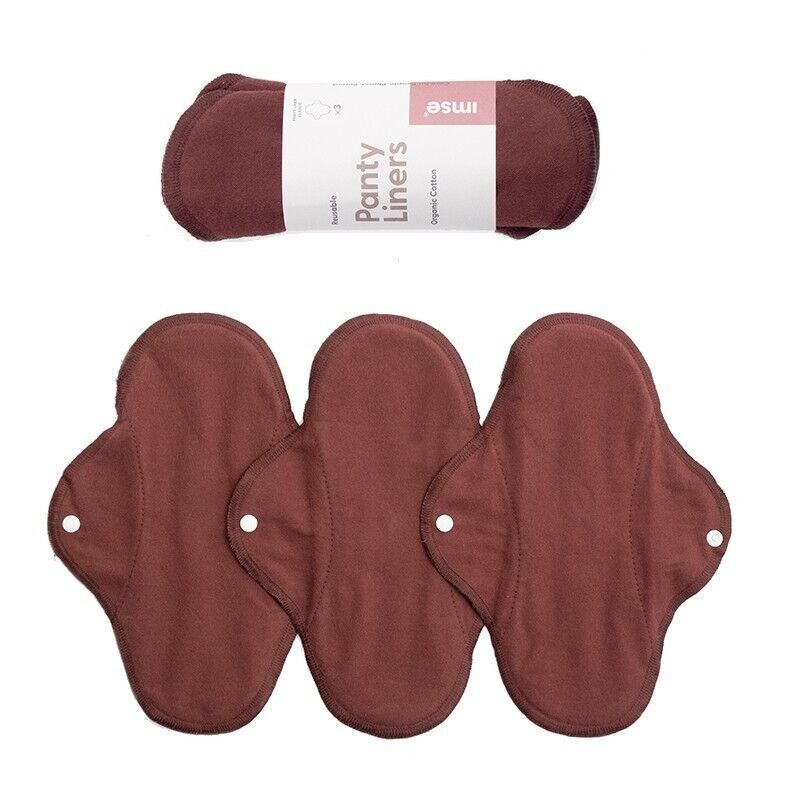 Imse waschbare Damenbinden 3er Set Rotbraun - Panty Regular oder Night