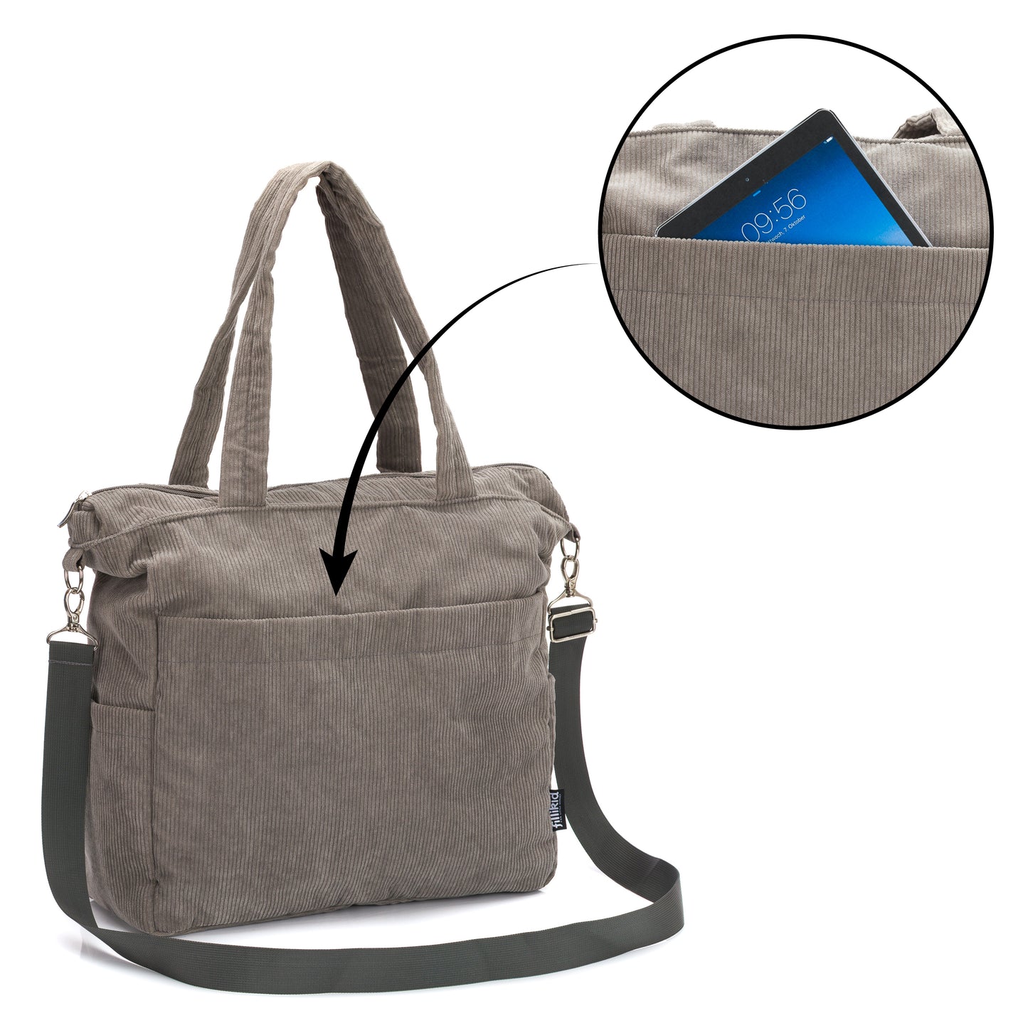 fillikid Wickeltasche Cord 39cm