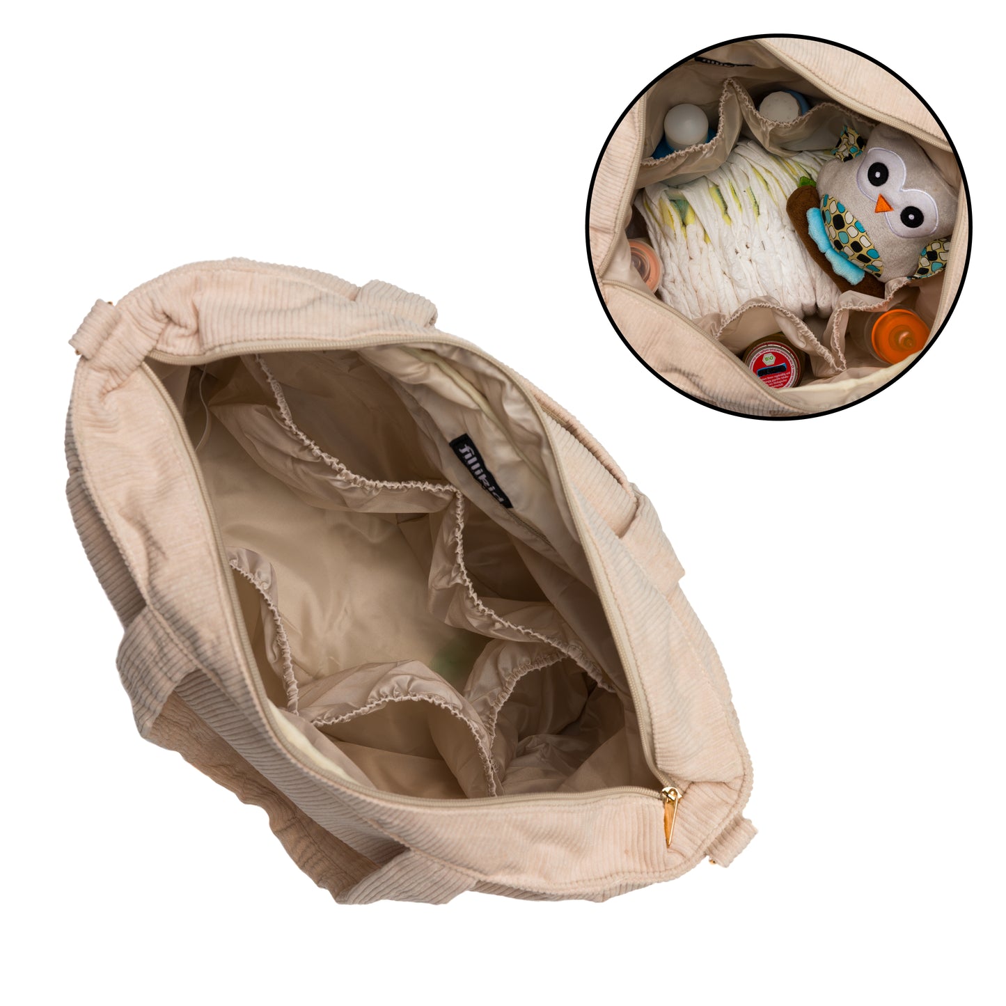 fillikid Wickeltasche Cord 39cm