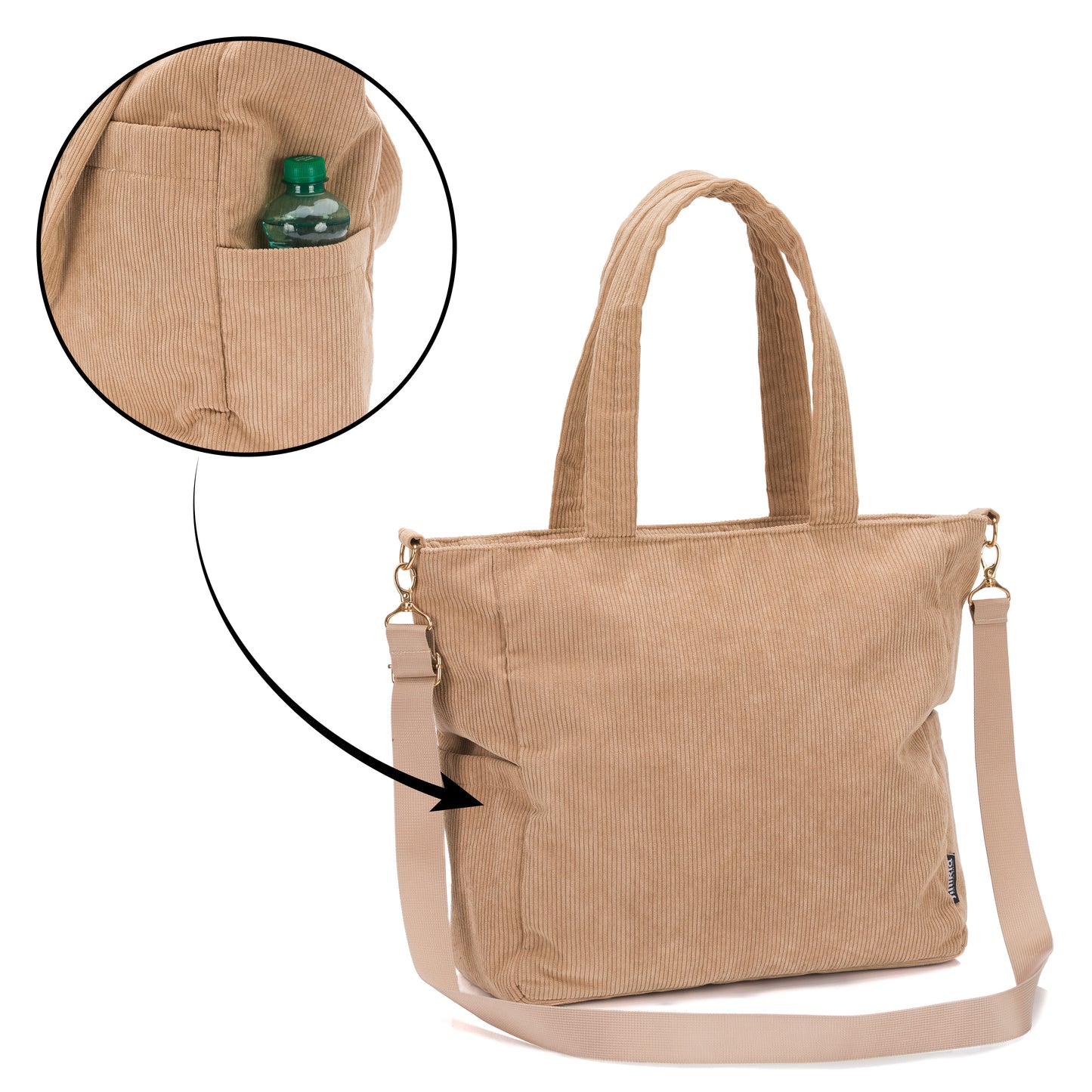 fillikid Wickeltasche Cord 39cm