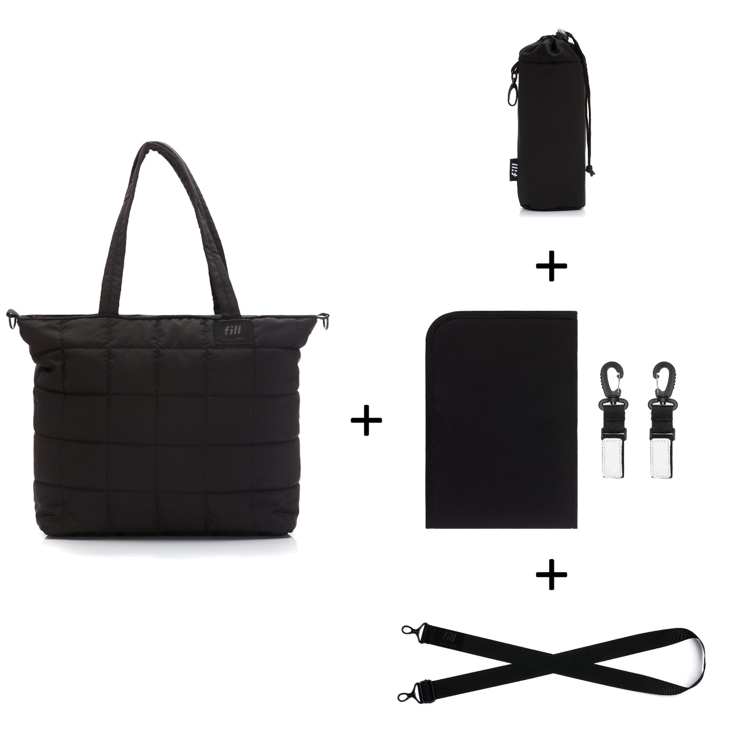 Fillikid Wickeltasche Vienna Schwarz