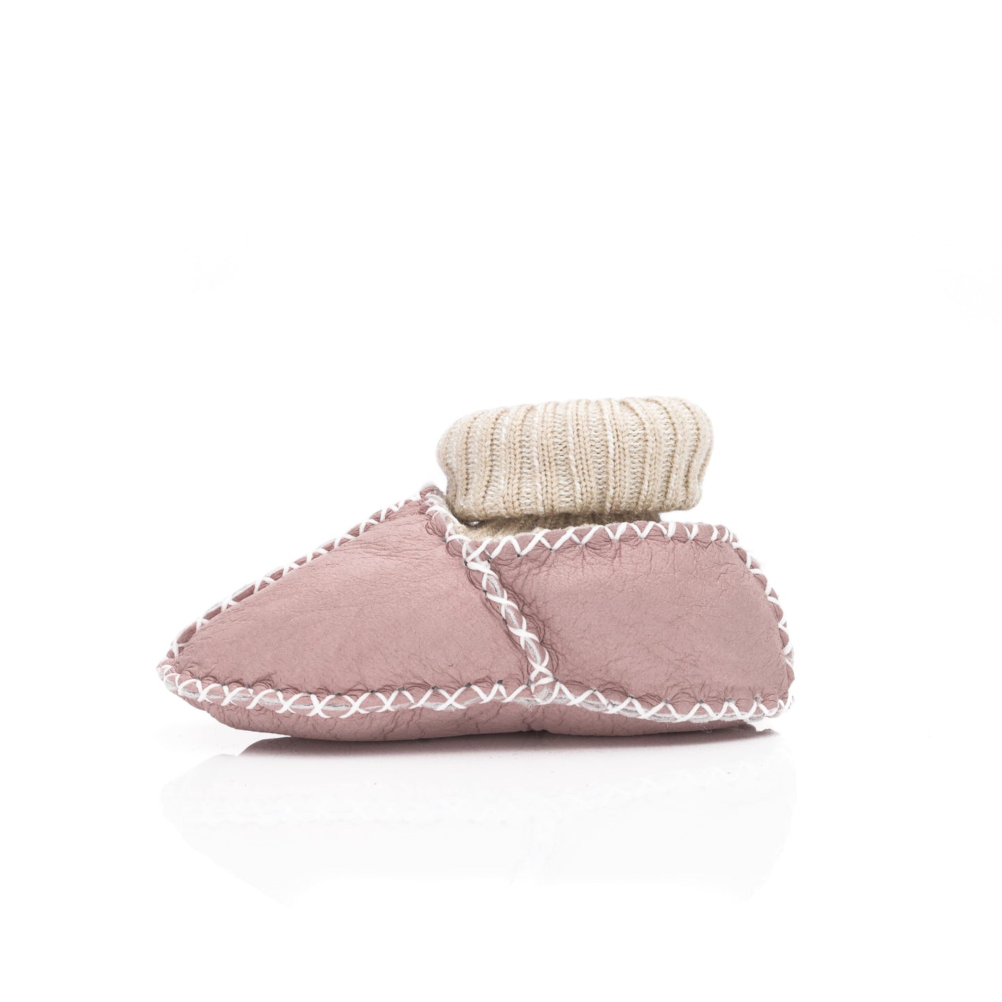 Fillikid warme Lammfell Schuhe Altrosa