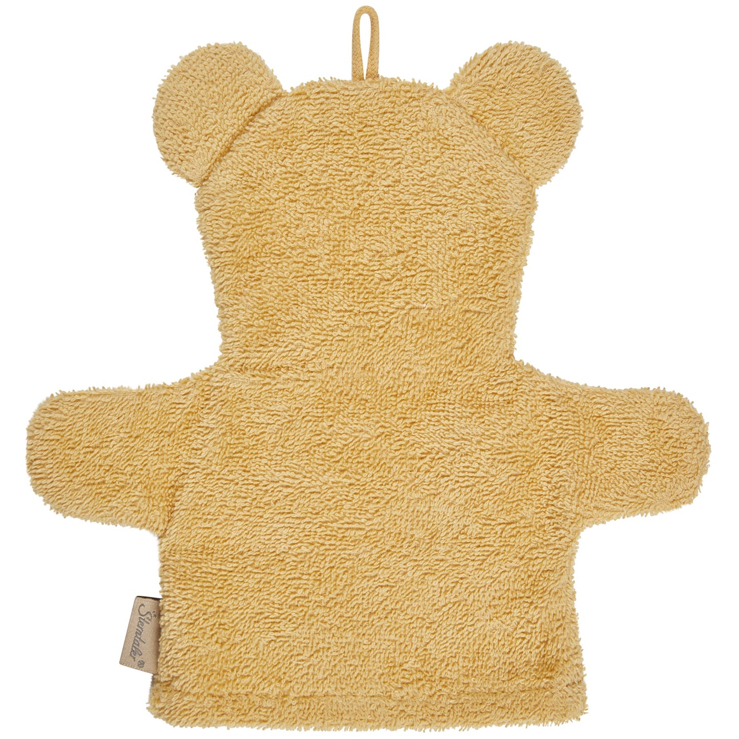 Sterntaler Baby Waschlappen Waschhandschuh Löwe gelb Rückseite