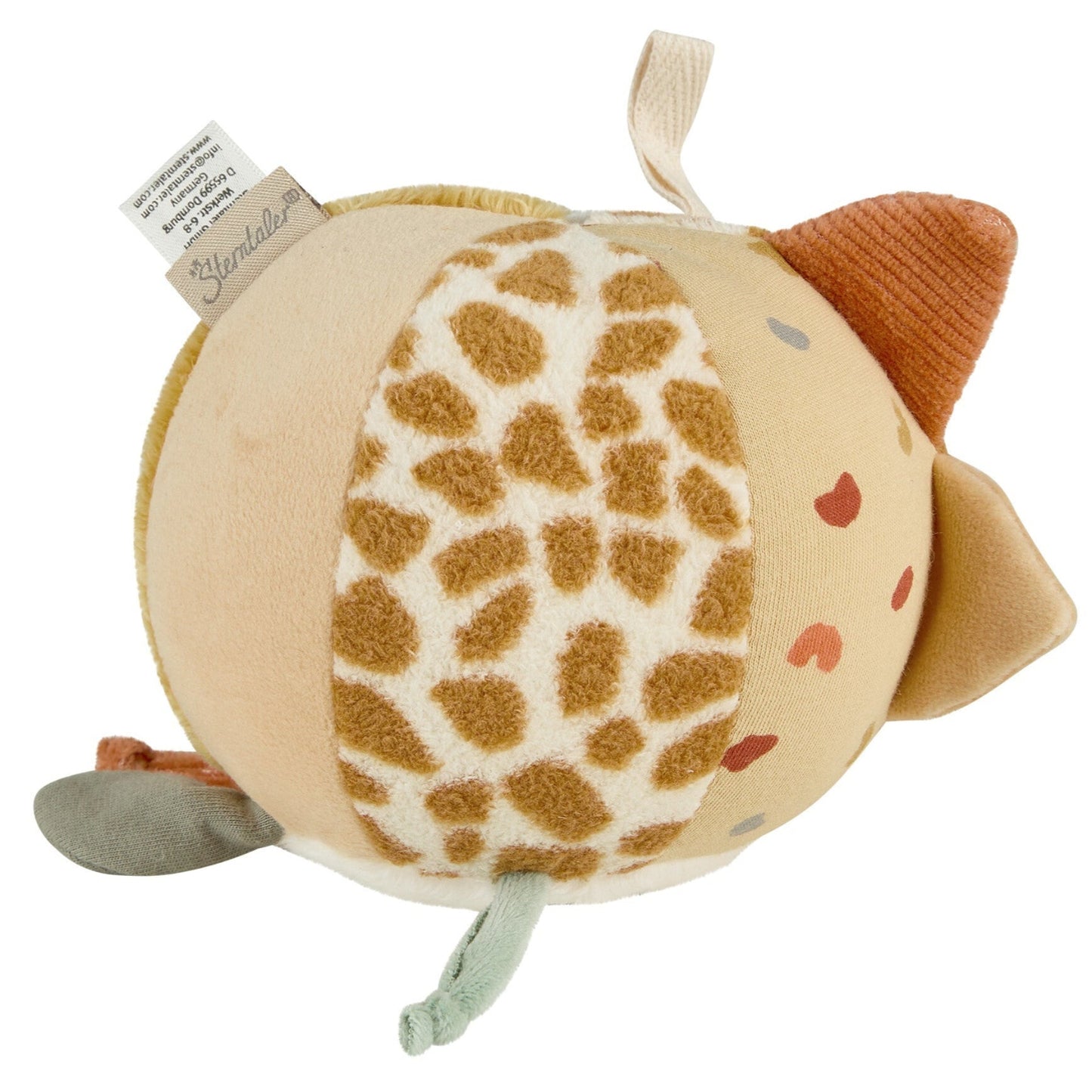 Sterntaler Baby Spielball Stoffball Safari Natur Gelb