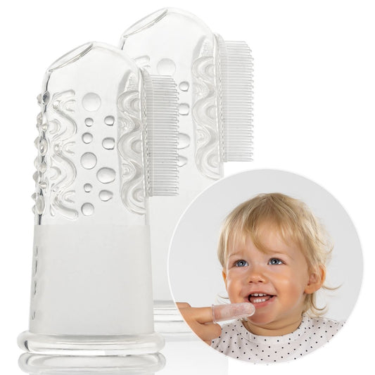 reer BabyCare Finger Zahnbürste 2er aus Silikon, 0m+