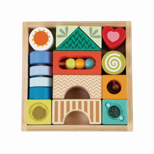 Classic World Entdecker-Bausteine im Holzkasten 18M+