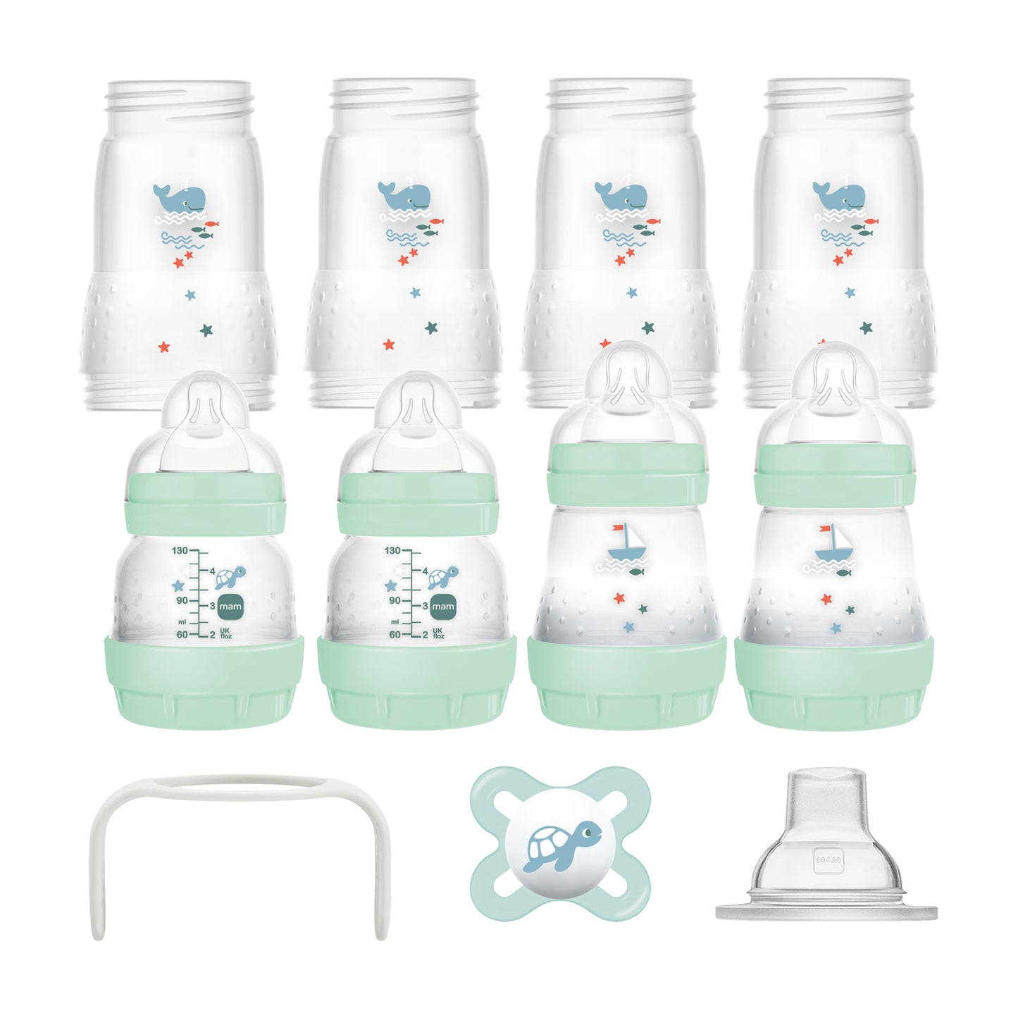 MAM Babyflaschen Erstlingsset Easy Start Medium 11-teiliges Geschenk zur Geburt