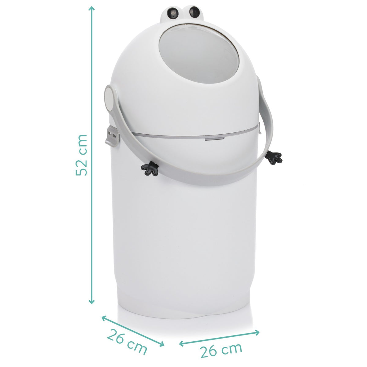 Fillikid geruchsdichter Windeleimer Frog weiß 15 Liter