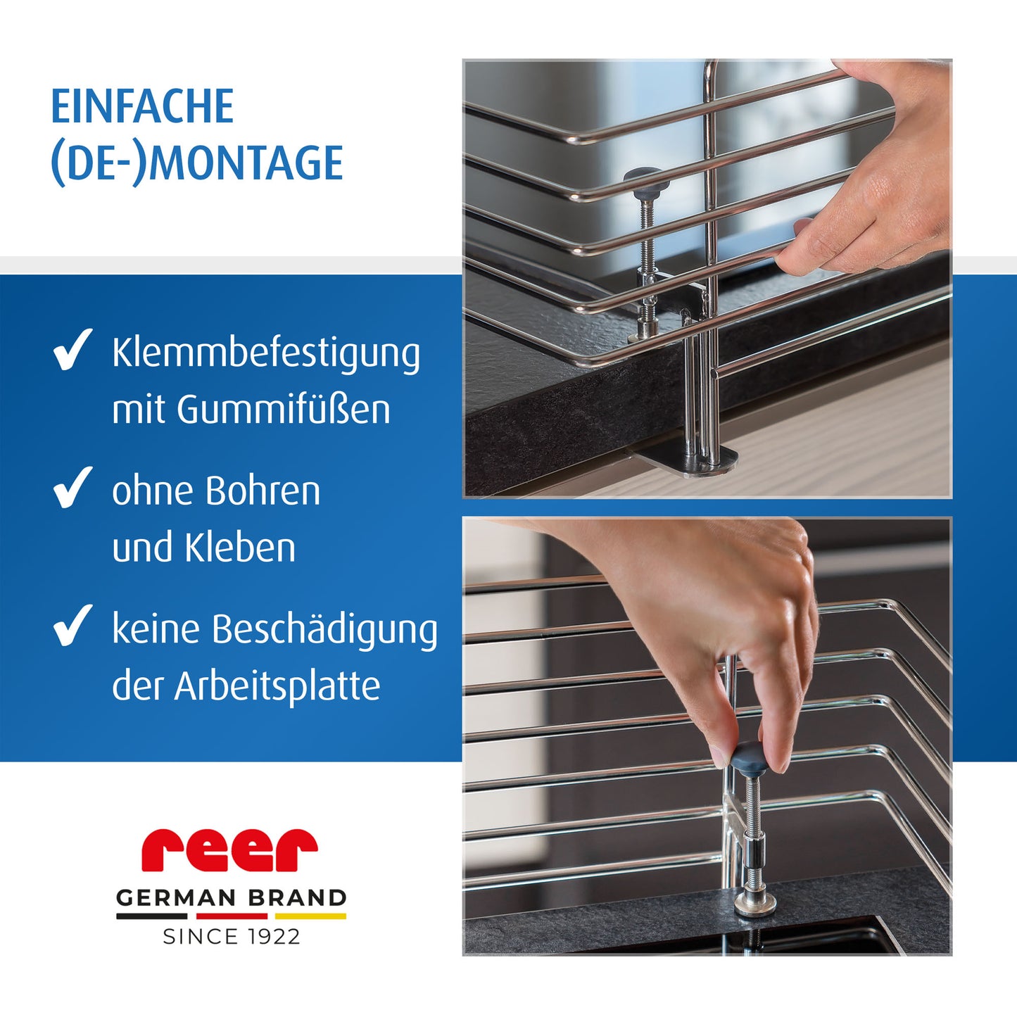 reer Edelstahl Herdschutzgitter f. 60cm Standard Herde