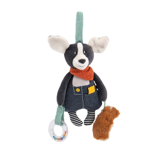Moulin Roty Plüschtier Aktivitäten Hund Puce 26cm
