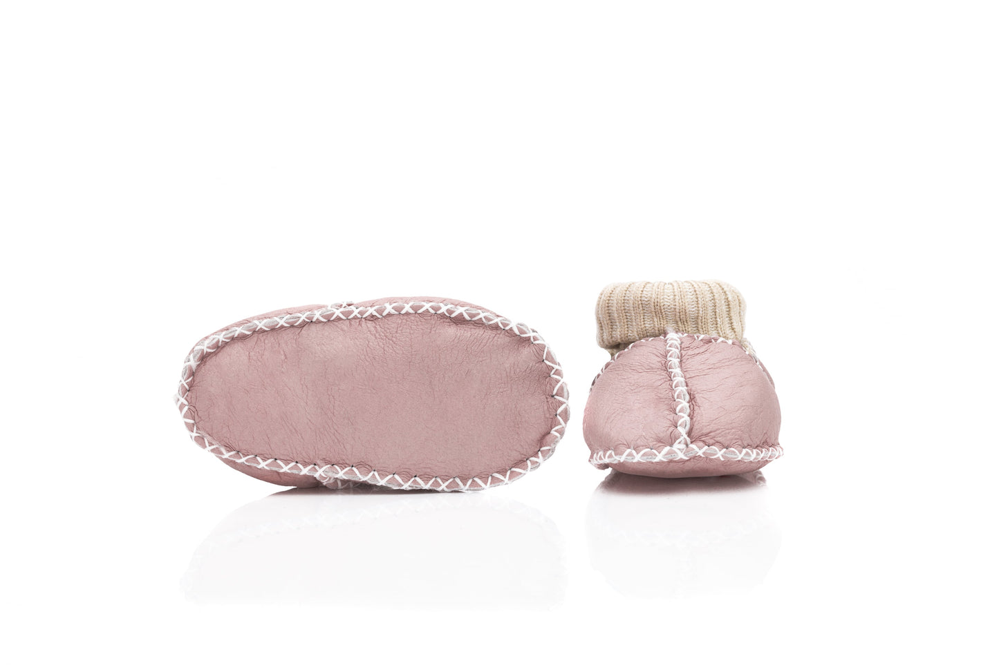 Fillikid warme Lammfell Schuhe Altrosa