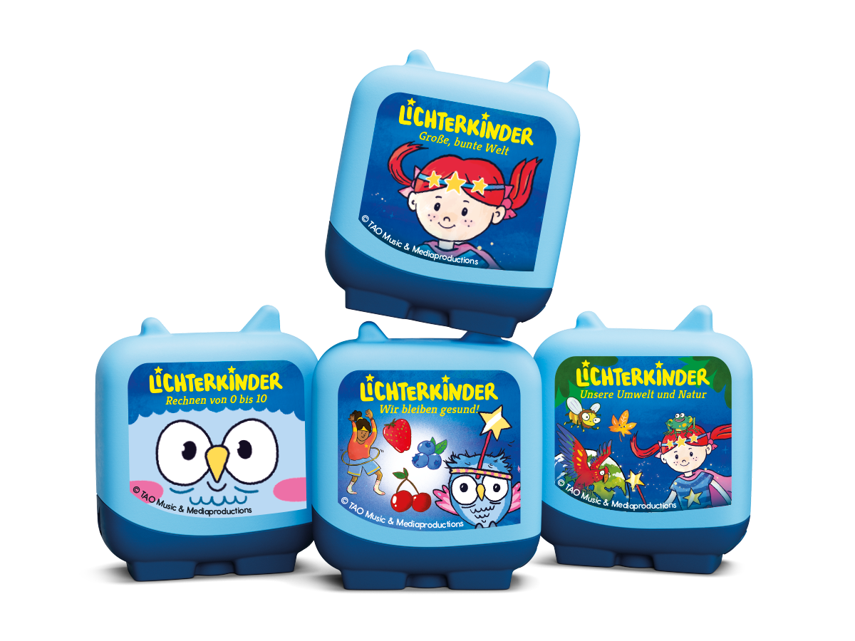 Clever Tonies Hörfiguren Set Lichterkinder: Wissen & Lernen mit Liki und Lumi 5J+