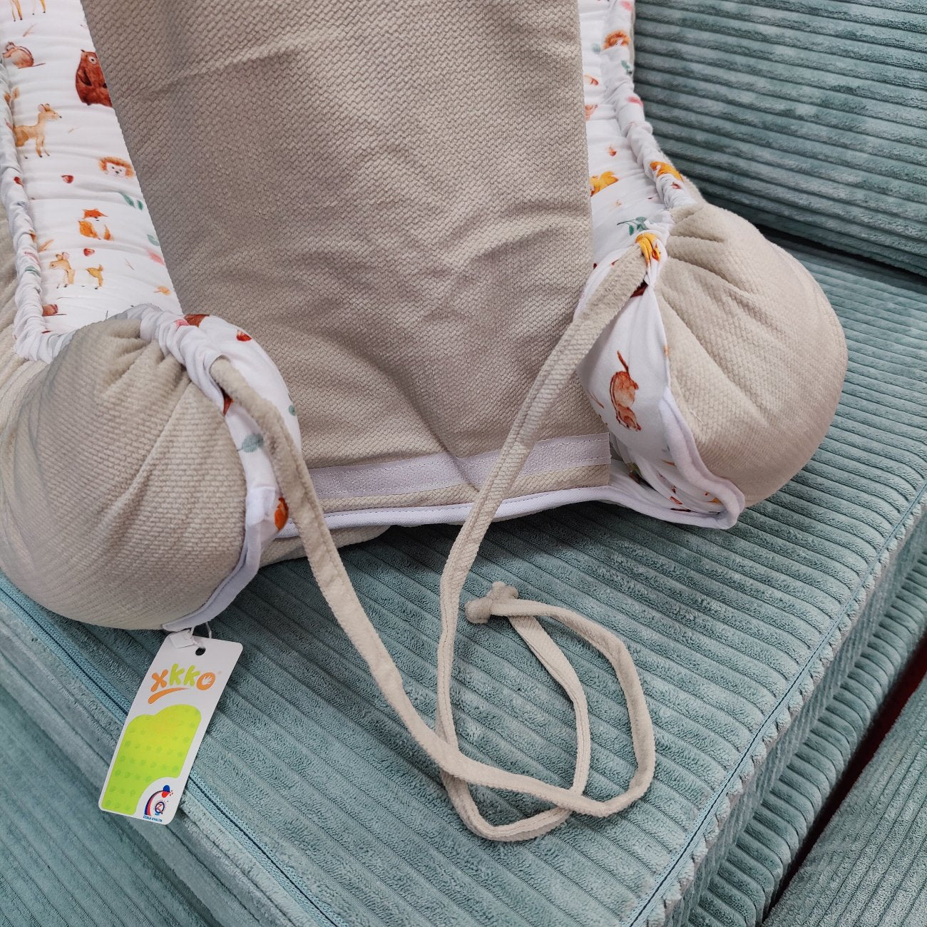 xkko wendbares Babynest LUX - Mein gemütliches Baby Kuschelnest 60x90cm