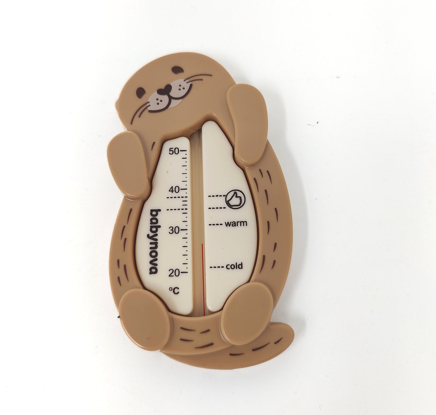Baby Nova Badethermometer Skala Biber Beige