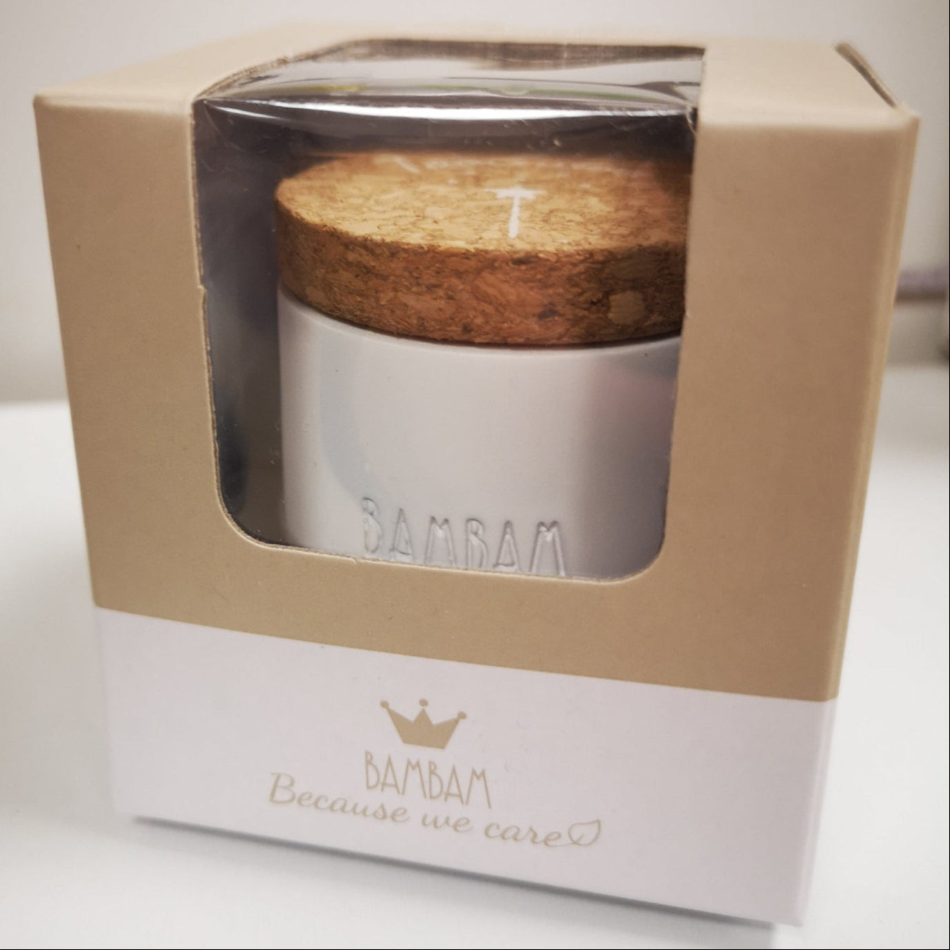 Happy Horse BamBam Milchzahn Dose mit Kork Deckel - Verpackt