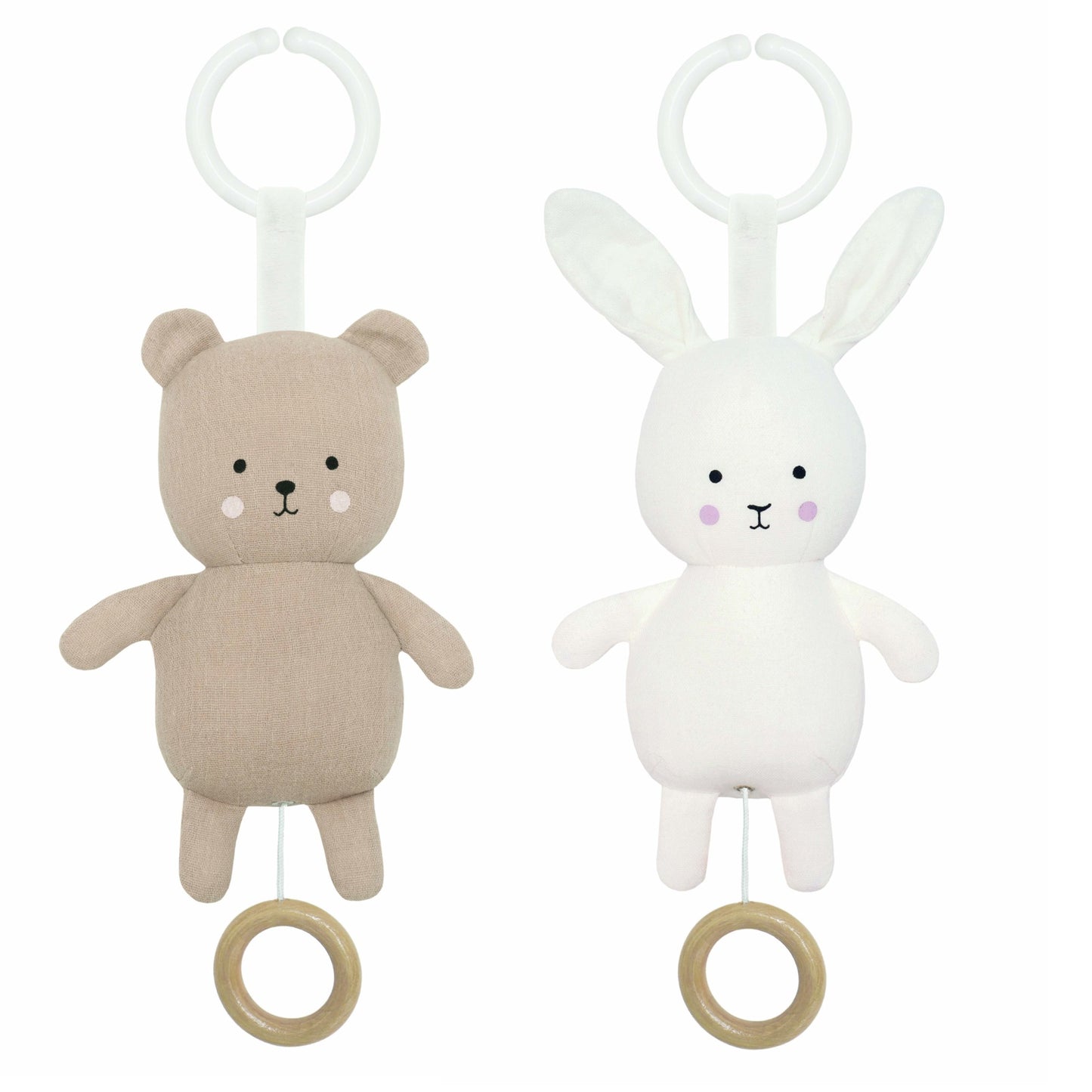 Jabadabado Spieluhr Teddy meets Bunny (28cm)