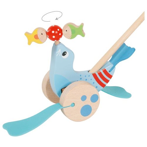 goki Schiebetier Robbe Blau