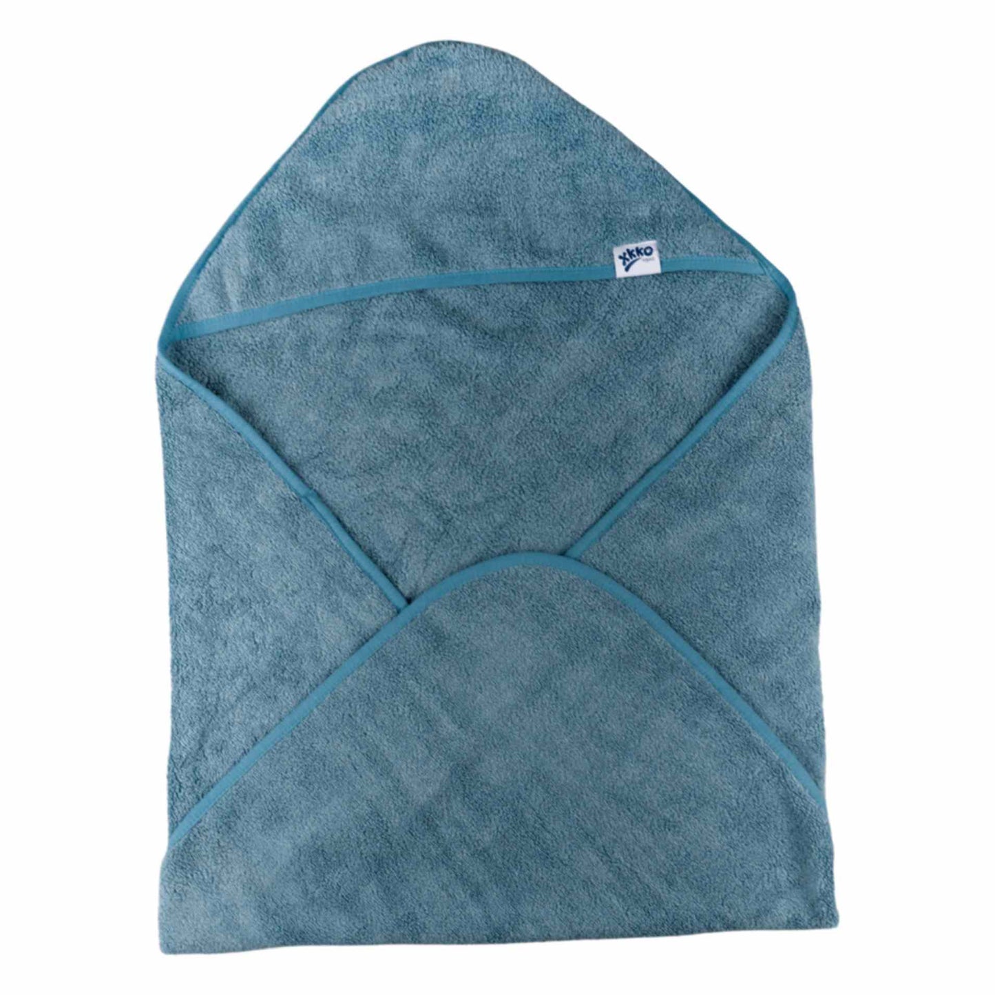 xkko Baby Kapuzenbadetuch aus Bio Baumwolle