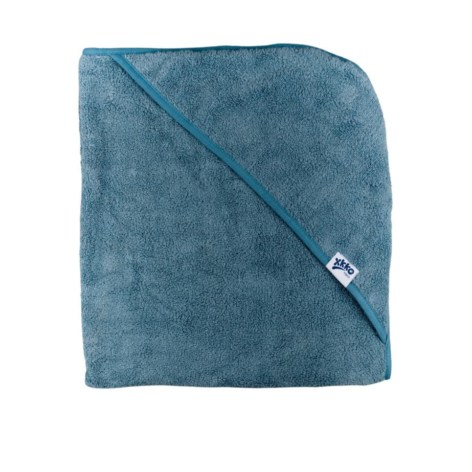 xkko Baby Kapuzenbadetuch aus Bio Baumwolle