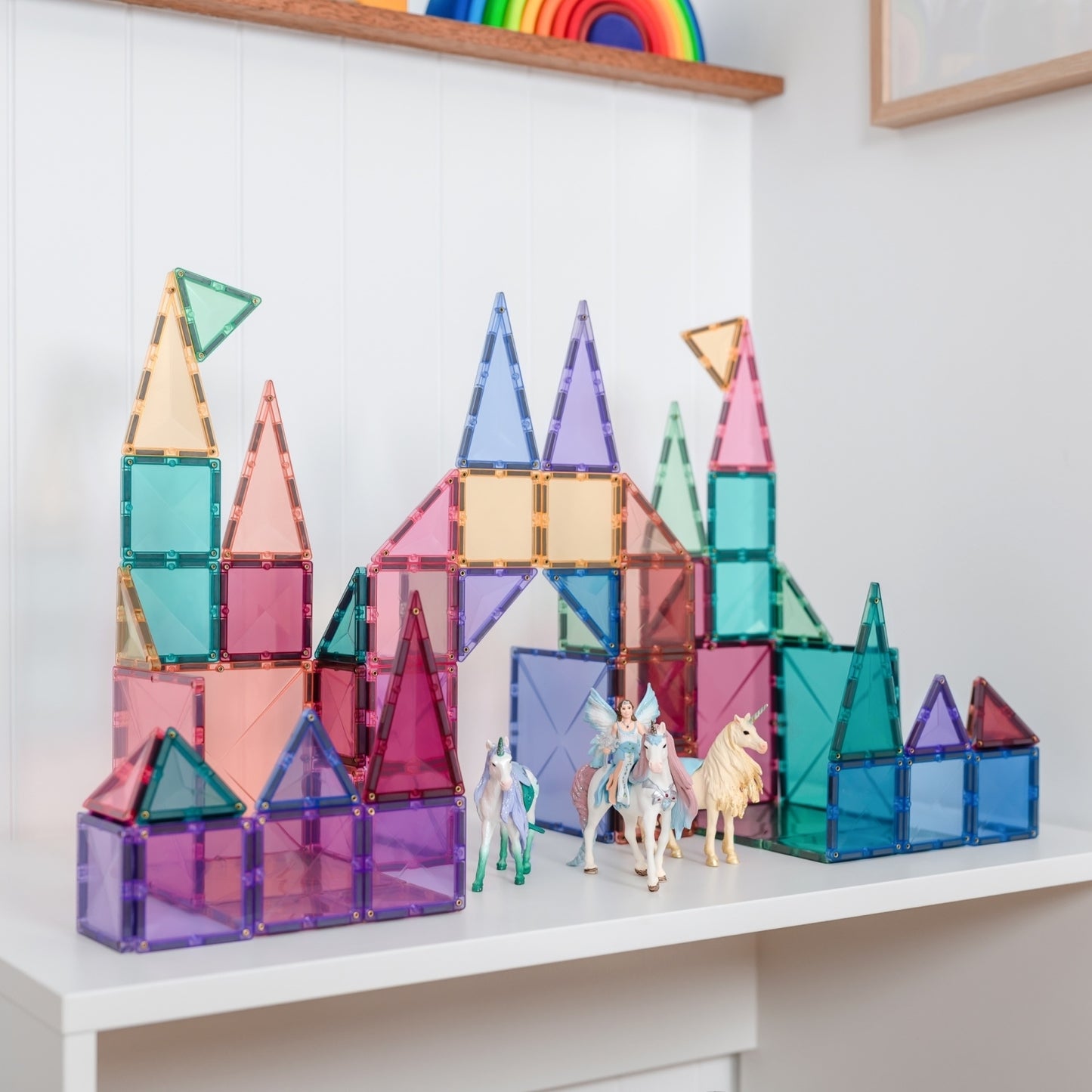 CONNETIX Magnetbausteine Pastel Starter - 64 Teile