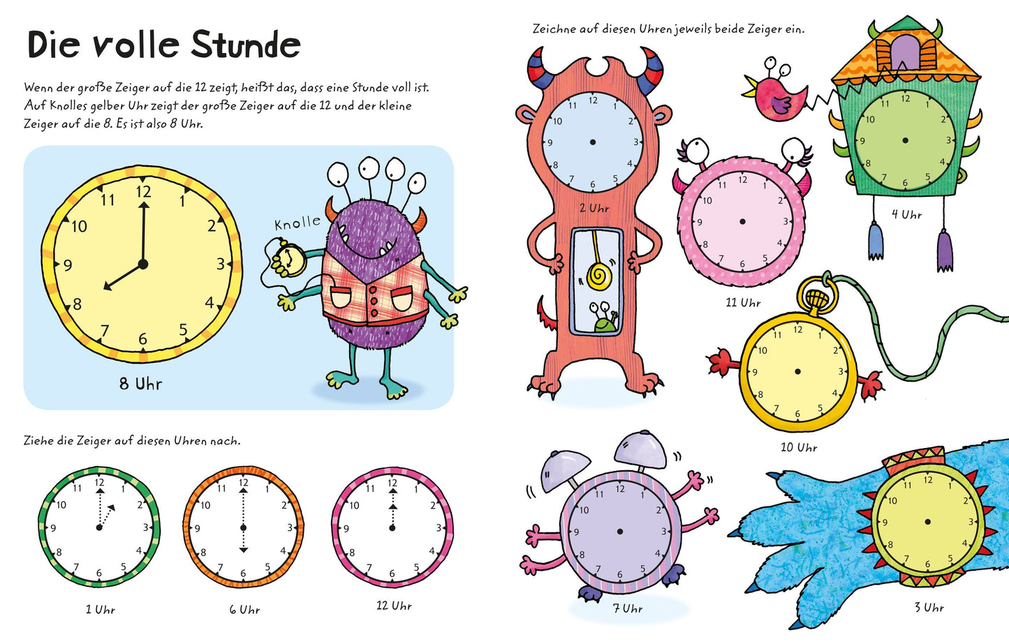 Usborne Wisch und Weg Buch Wie spät ist es? 4J+