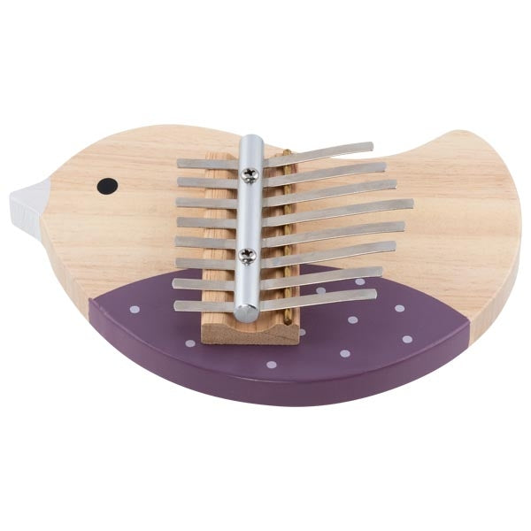 Goki Musikinstrument Kinder Kalimba Vogel Lila 5J+