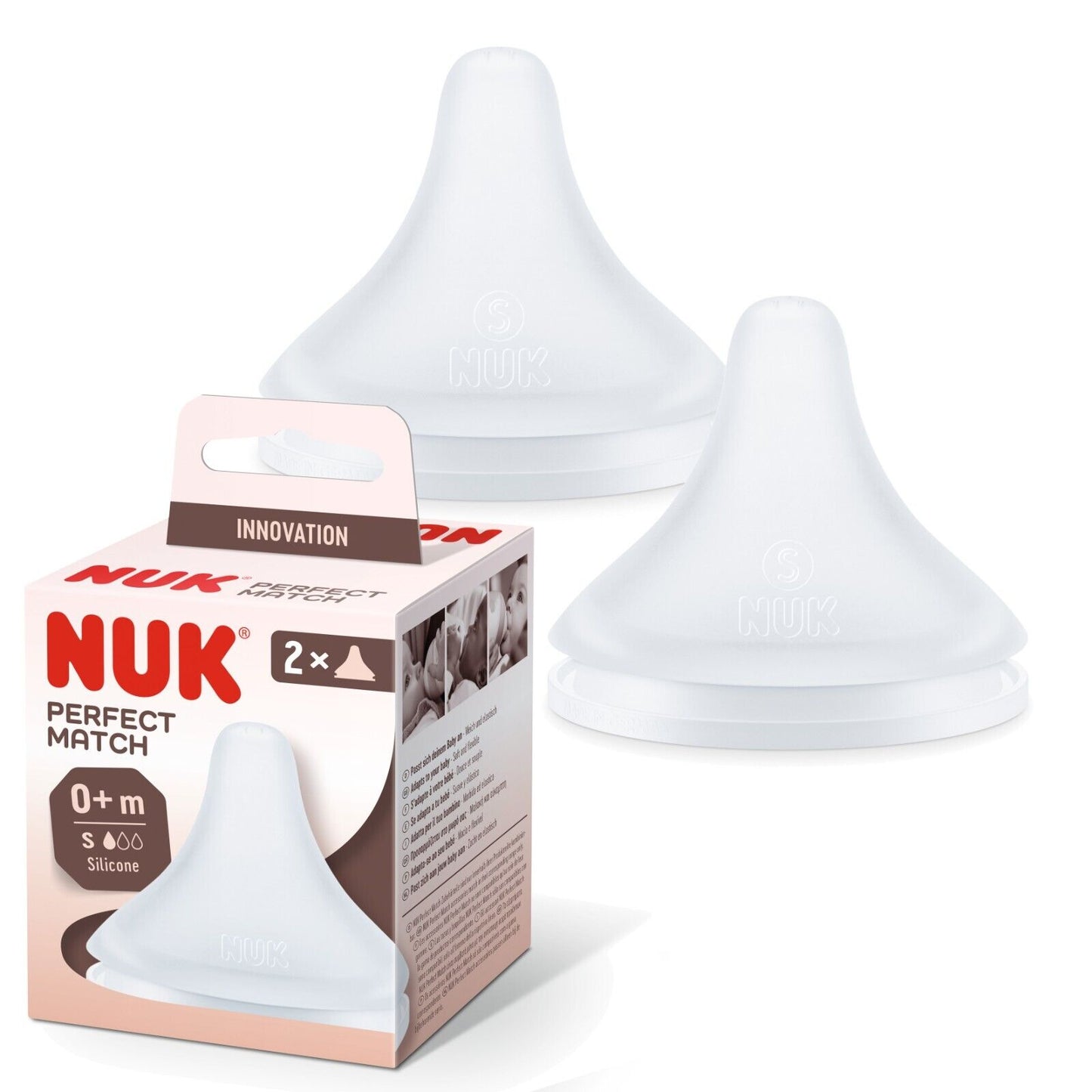 Nuk Perfect Match Trinksauger * Elastisch und extra Soft * 2er Box