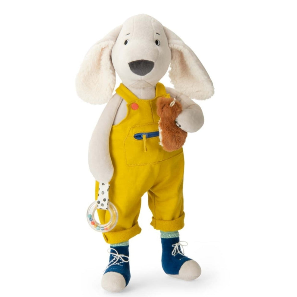 Moulin Roty XL Aktivitäten Hund Pilou moosgrün 56cm