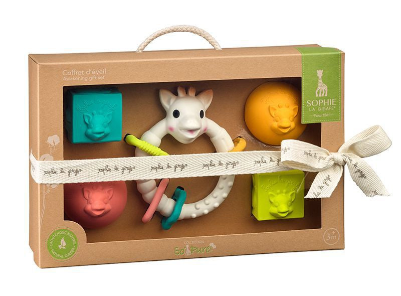 Vulli Geschenkset 5tlg Sophie la Girafe Würfel, Bälle & Colo'rings Beißring