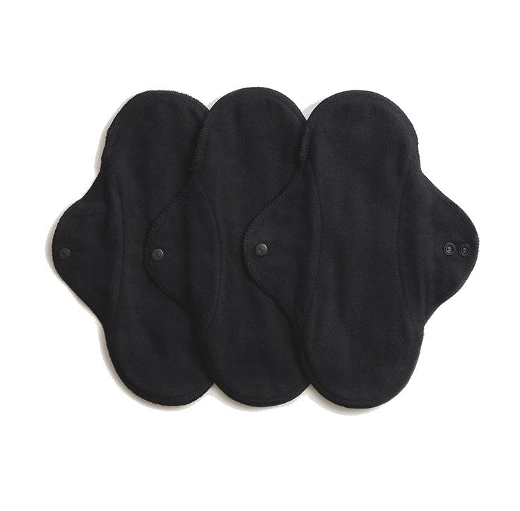 ImseVimse waschbare Damenbinden Black 3er