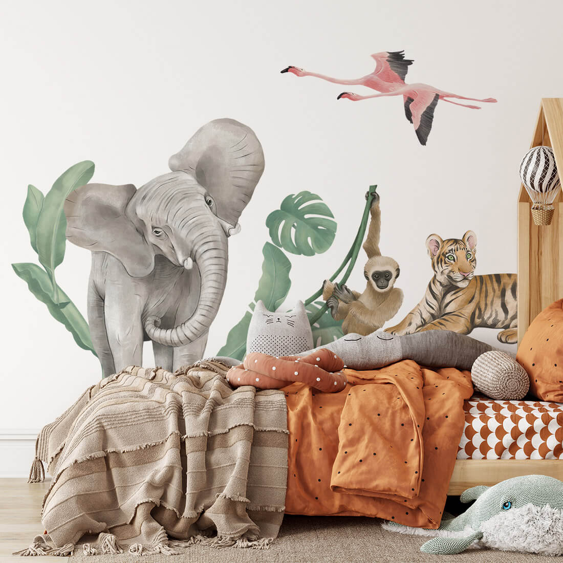 Pastelowe Love Wandaufkleber Sticker Safari Tiere
