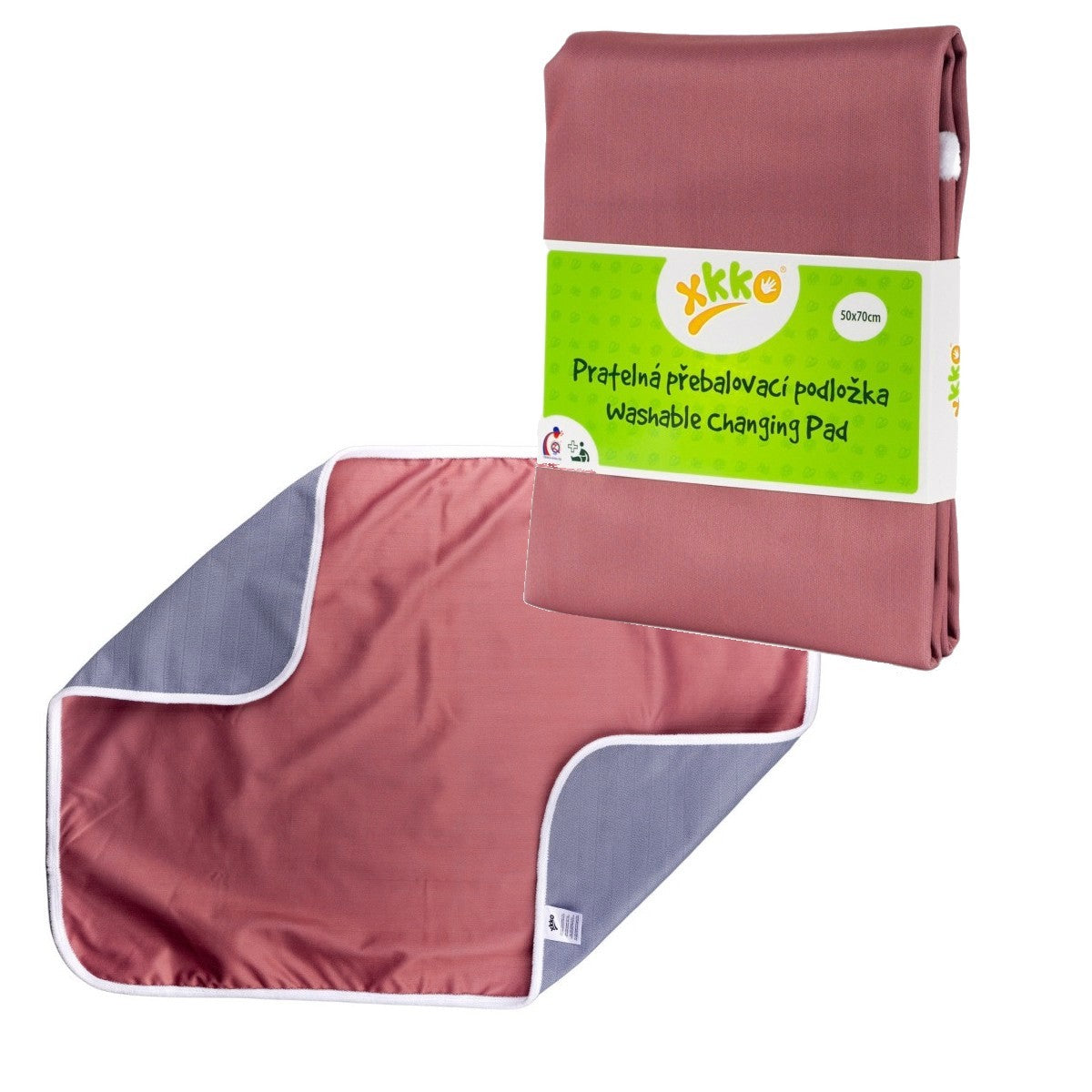 XKKO PUL Wickelunterlage Unterwegs 50*70 cm Unifarbig