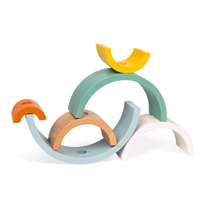 Janod Nachziehtier Regenbogen Schildkröte 1J+
