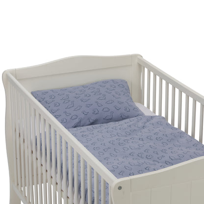 fillikid Baby Bettwäsche Dinos Blau