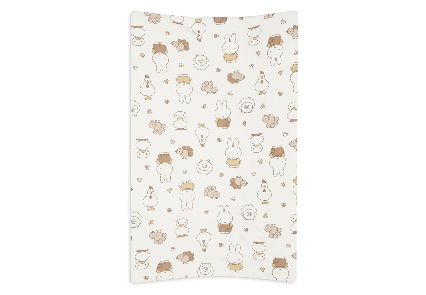Jollein Wickelauflagenbezug Jersey 50x70cm Miffy Family Farm