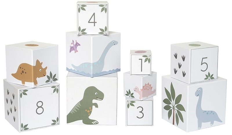 Jabadabado Stapelwürfel Dino 12m+