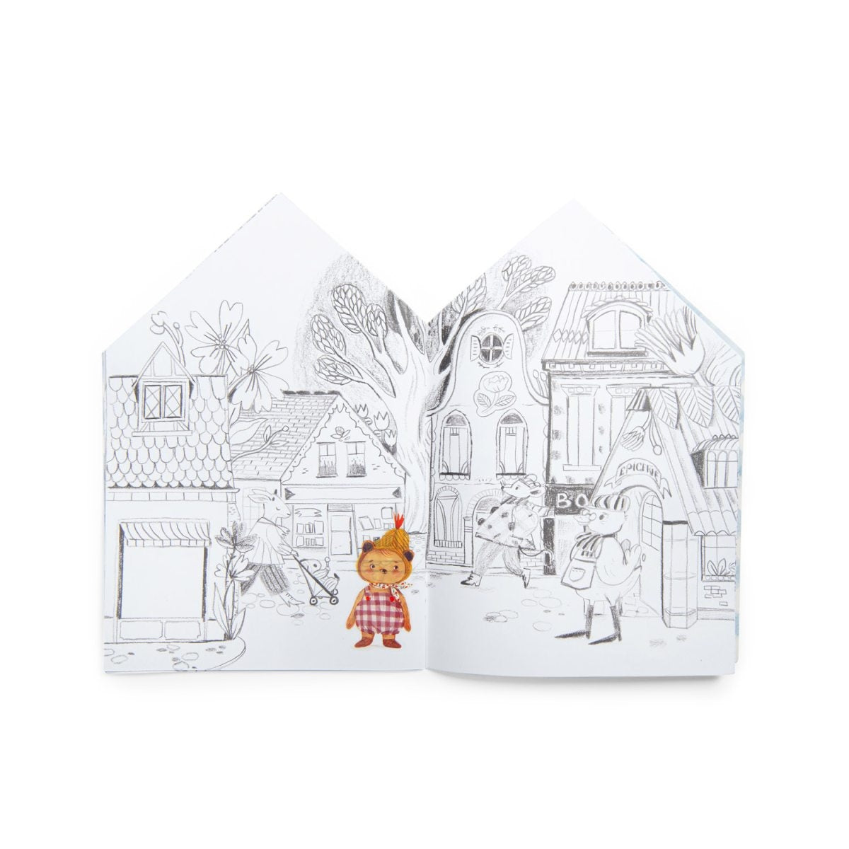 Moulin Roty Malbuch Les Minouchkas mit Stickern