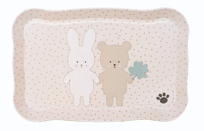 Jabadabado Kinder Puppengeschirr Teeservice Teddy & Bunny Natur