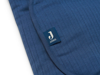 Jollein Wickeldecke Einschlagdecke Bear Stripes Jeansblau